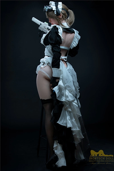 165cm Teenage Yellow-haired Curvaceous Sex Doll Servant