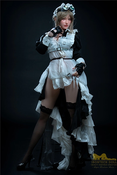 165cm Teenage Yellow-haired Curvaceous Sex Doll Servant