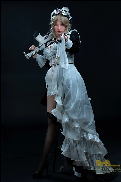 165cm Teenage Yellow-haired Curvaceous Sex Doll Servant