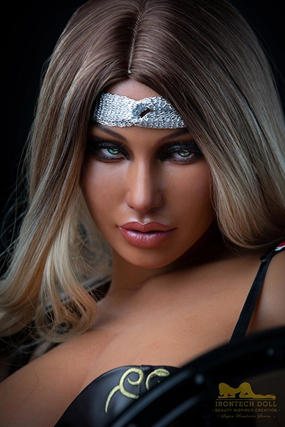 Big Tits Athletic Celebrity Silicone Sex Doll Warrior Dark