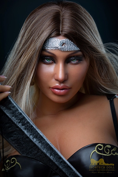 Big Tits Athletic Celebrity Silicone Sex Doll Warrior Dark