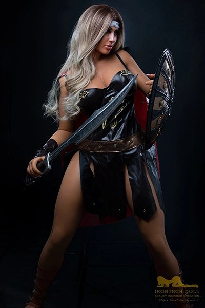 Big Tits Athletic Celebrity Silicone Sex Doll Warrior Dark