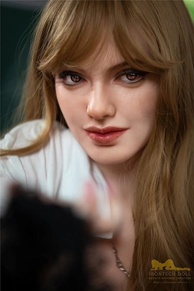 165cm Silicone Well-Proportioned Golden-haired Colleen Love Doll