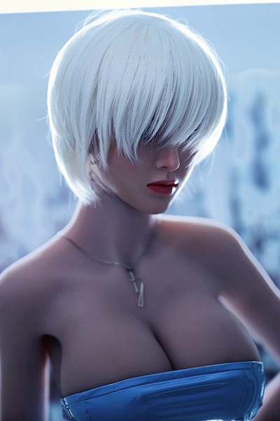 161cm White Hair Beauty Rounded TPE Sex Doll