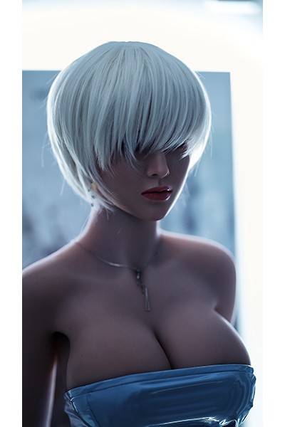 161cm White Hair Beauty Rounded TPE Sex Doll