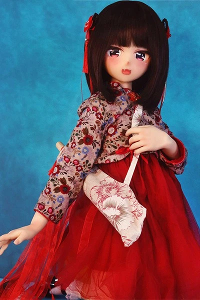 135AA-cup Attractive Mini Anime Silicone Love Dolls Himari