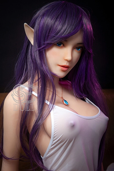 Purple hair sex doll