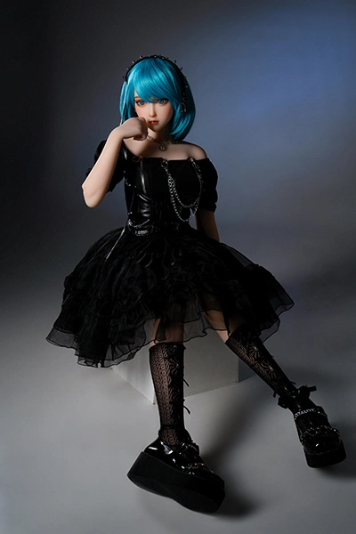 Blue hair pure sex doll