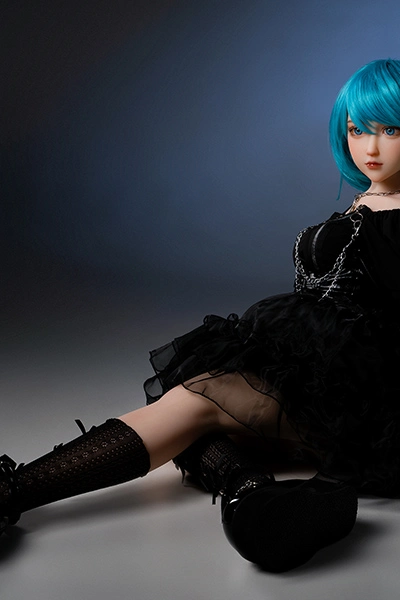 Blue hair pure sex doll