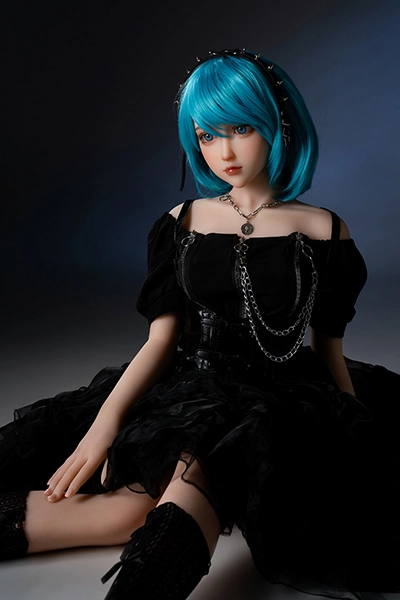 Blue hair pure sex doll
