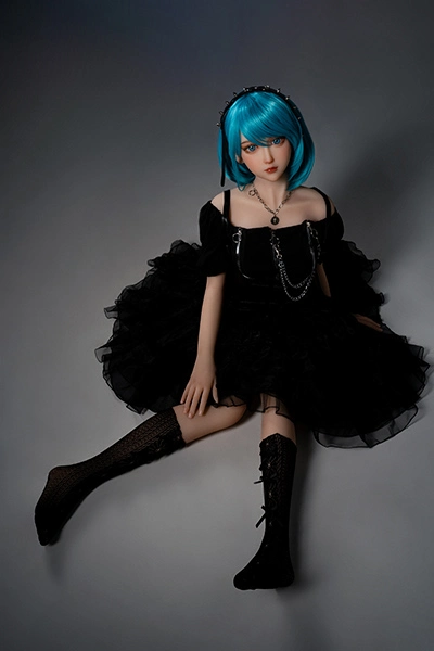 Blue hair pure sex doll
