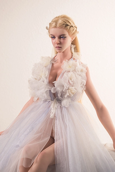 white tulle dress sex doll
