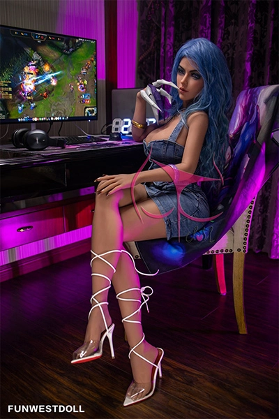 155cm blue hair sex doll