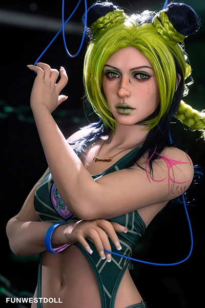 Green Hair Adult Sex Doll