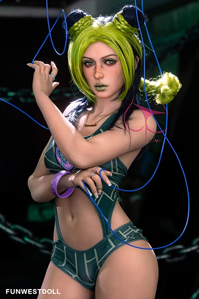 Green Hair Fullsize Adult Sex Doll