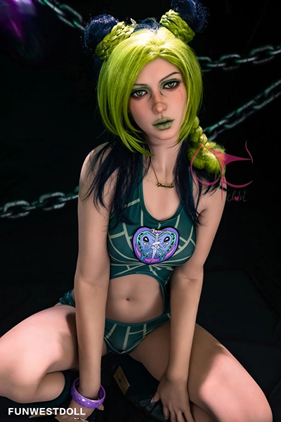 Green Hair Adult Sex Doll