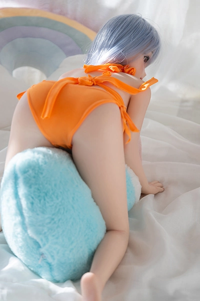 Large Breasts Blue Hair Sex Doll