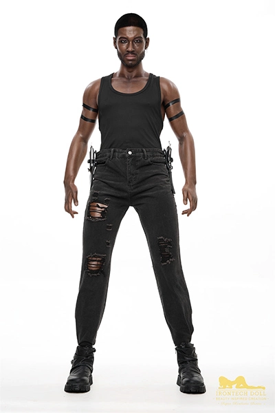 Full Size Gentle Real-life Black Male Sex Doll