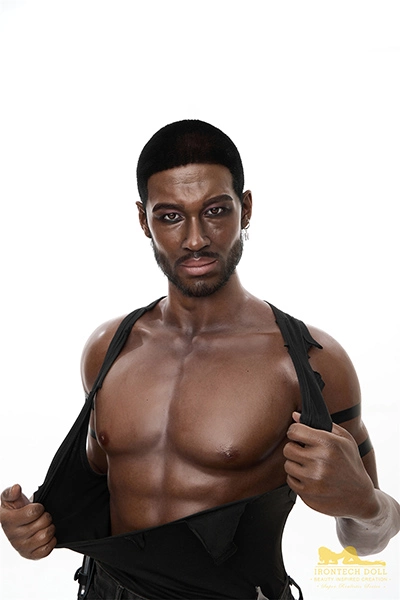 Full Size Gentle Real-life Black Male Sex Doll