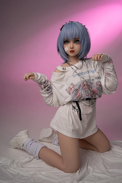 Blue Hair Cute Sex Doll