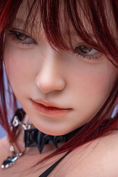 Asian Sex Doll With Short Red Hair