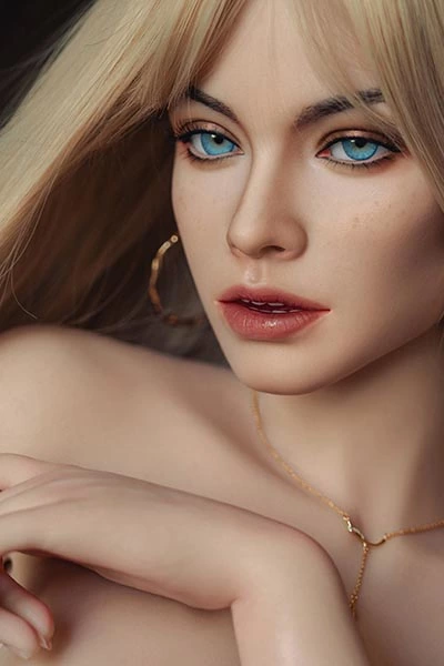 158cm Silicone Yellow hair Sex Doll ROS Head T08