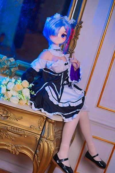 Rem Anime Blue Short Hair Love Doll