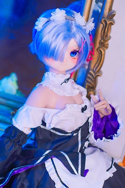 Rem Anime Blue Short Hair Love Doll