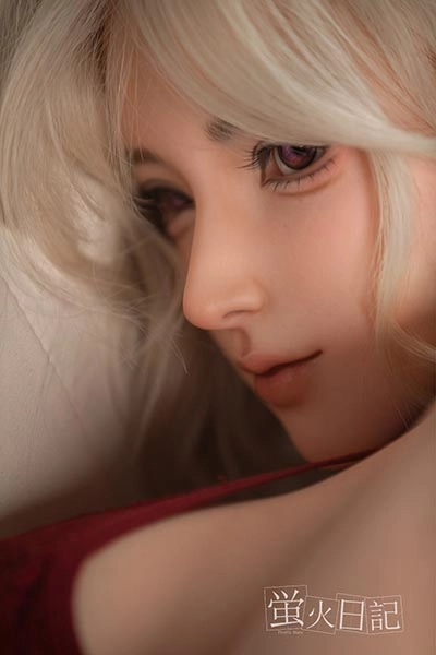 Firefly Diary 164cm G-cup Linglong Head Full Silicone Sex Doll With Body Make-up in Red Qipao Big Breast Sex Doll