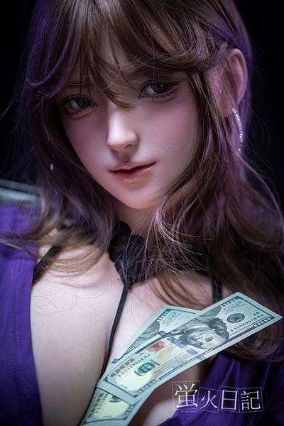 Firefly Diary 164cm G-cup Linglong Head Full Silicone Sex Doll With Body Make-up