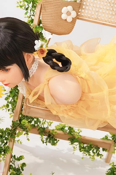 Yellow Dress Sex Doll Torso 87cm