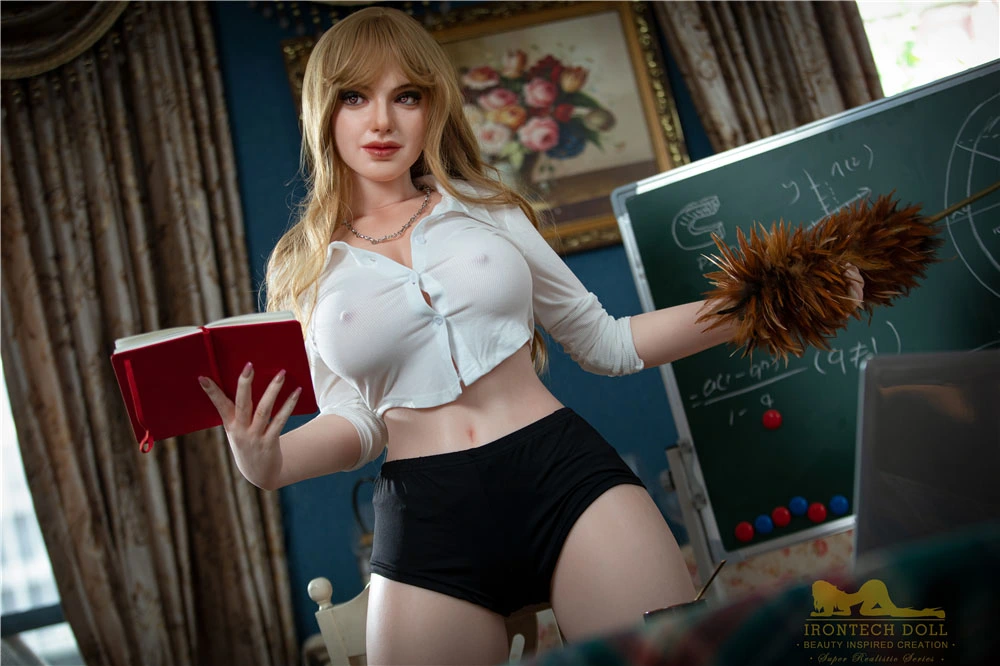 165cm Silicone Well-Proportioned Golden-haired Colleen Love Doll