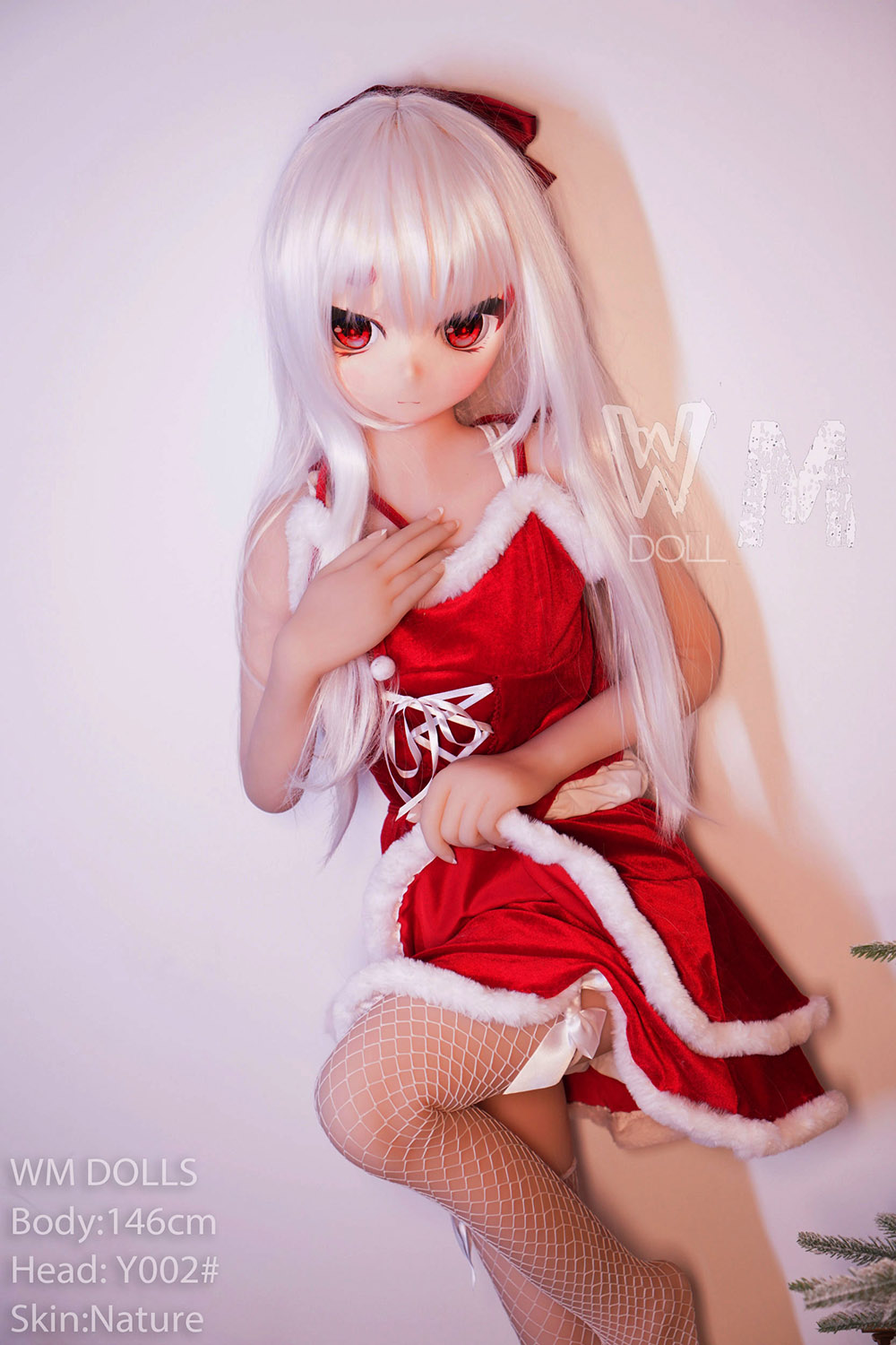 146cm TPE White Hair Fantasy Tiny Anime Doll Sex Christmas Costume