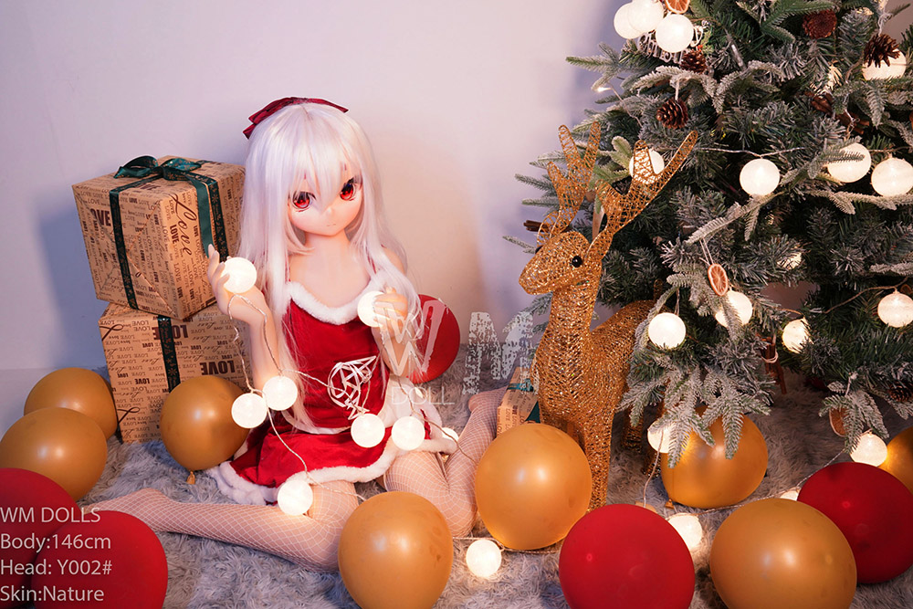 146cm TPE White Hair Fantasy Tiny Anime Doll Sex Christmas Costume