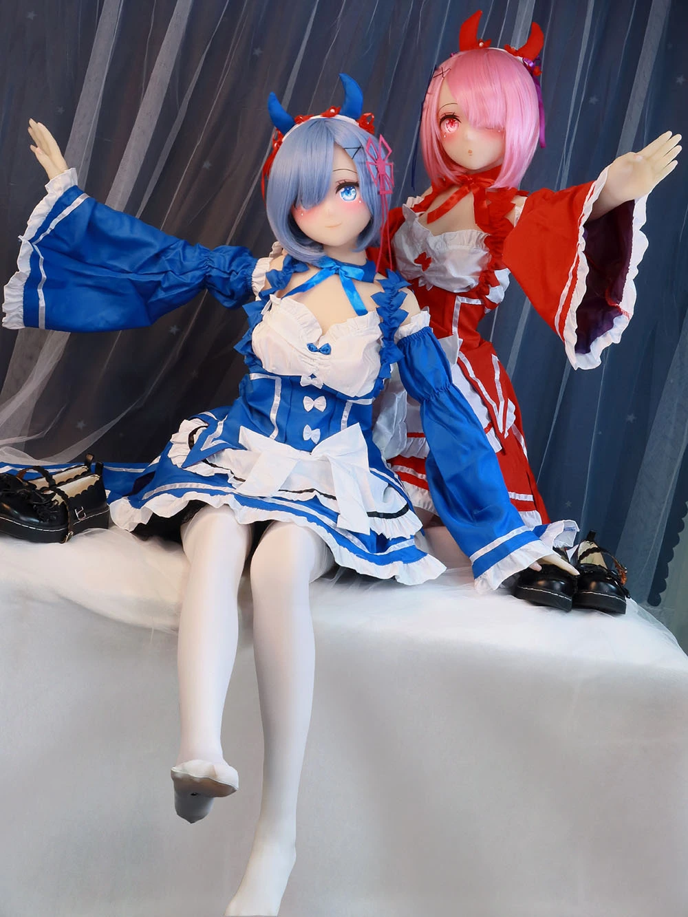 145cm Re:Zero Fantasy Anime Sex Dolls Ram＆Rem