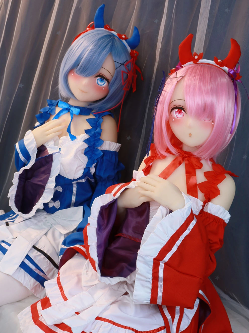 145cm Re:Zero Fantasy Anime Sex Dolls Ram＆Rem