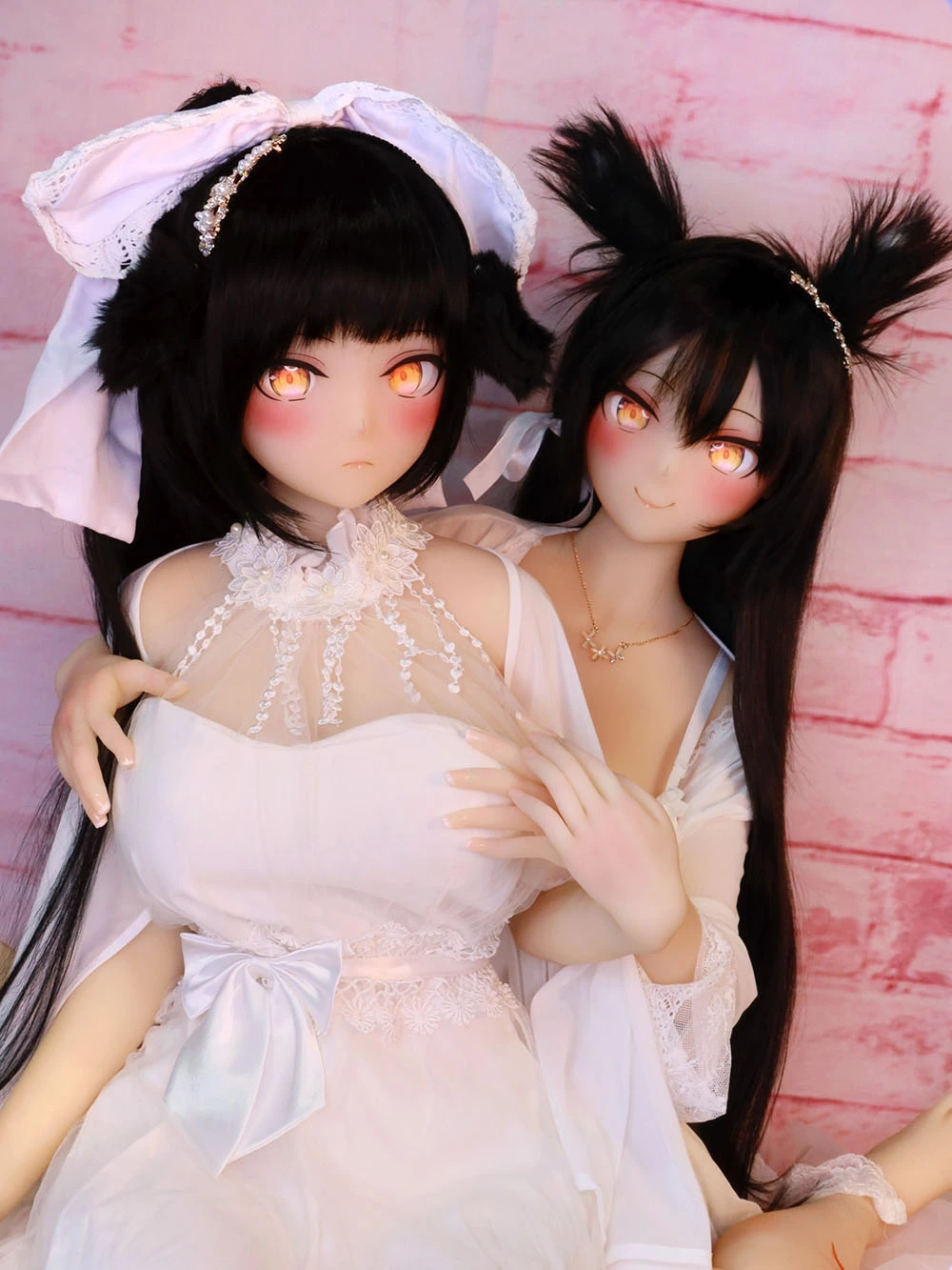 155cm Japanese Lesbian Fantasy Sex Dolls Mylah＆Taytum