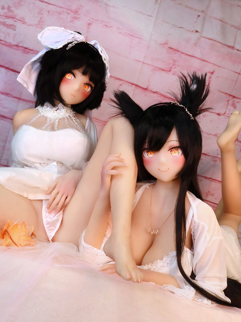 155cm Japanese Lesbian Fantasy Sex Dolls Mylah＆Taytum