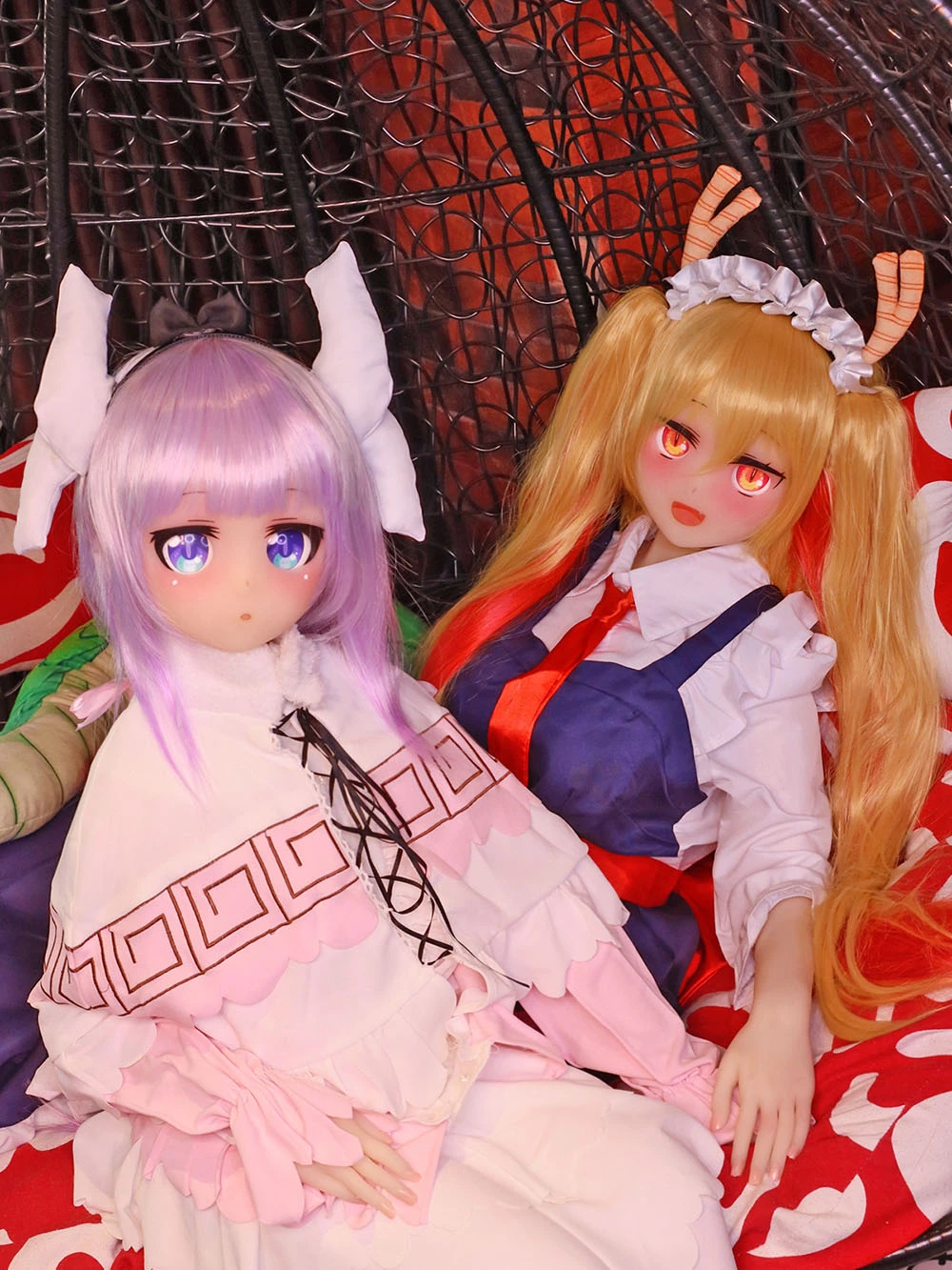 Miss Kobayashi's Dragon Maid Cosplay Sex Doll 135cm Connor＆155cm Thor 