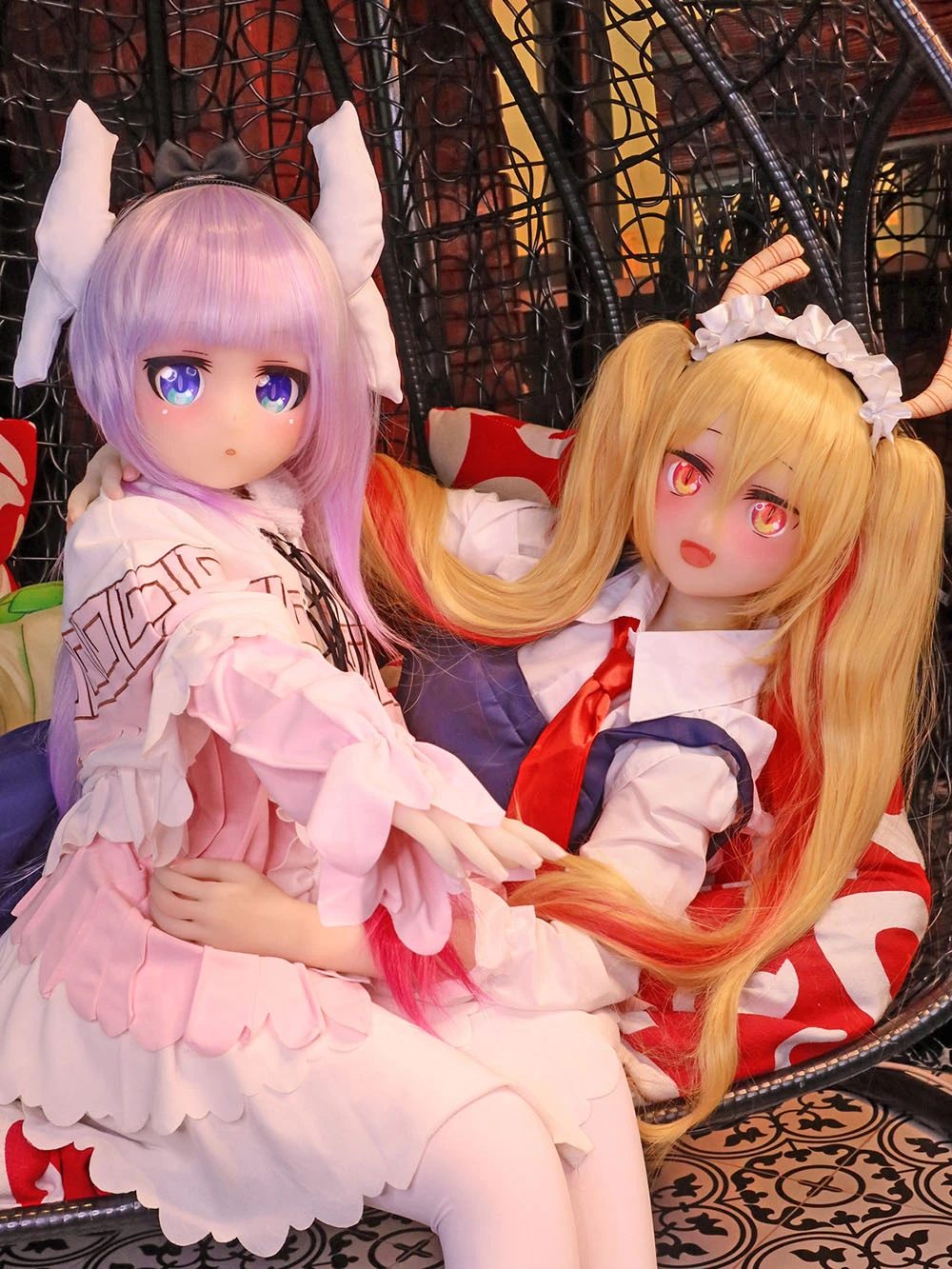 Miss Kobayashi's Dragon Maid Cosplay Sex Doll 135cm Connor＆155cm Thor 