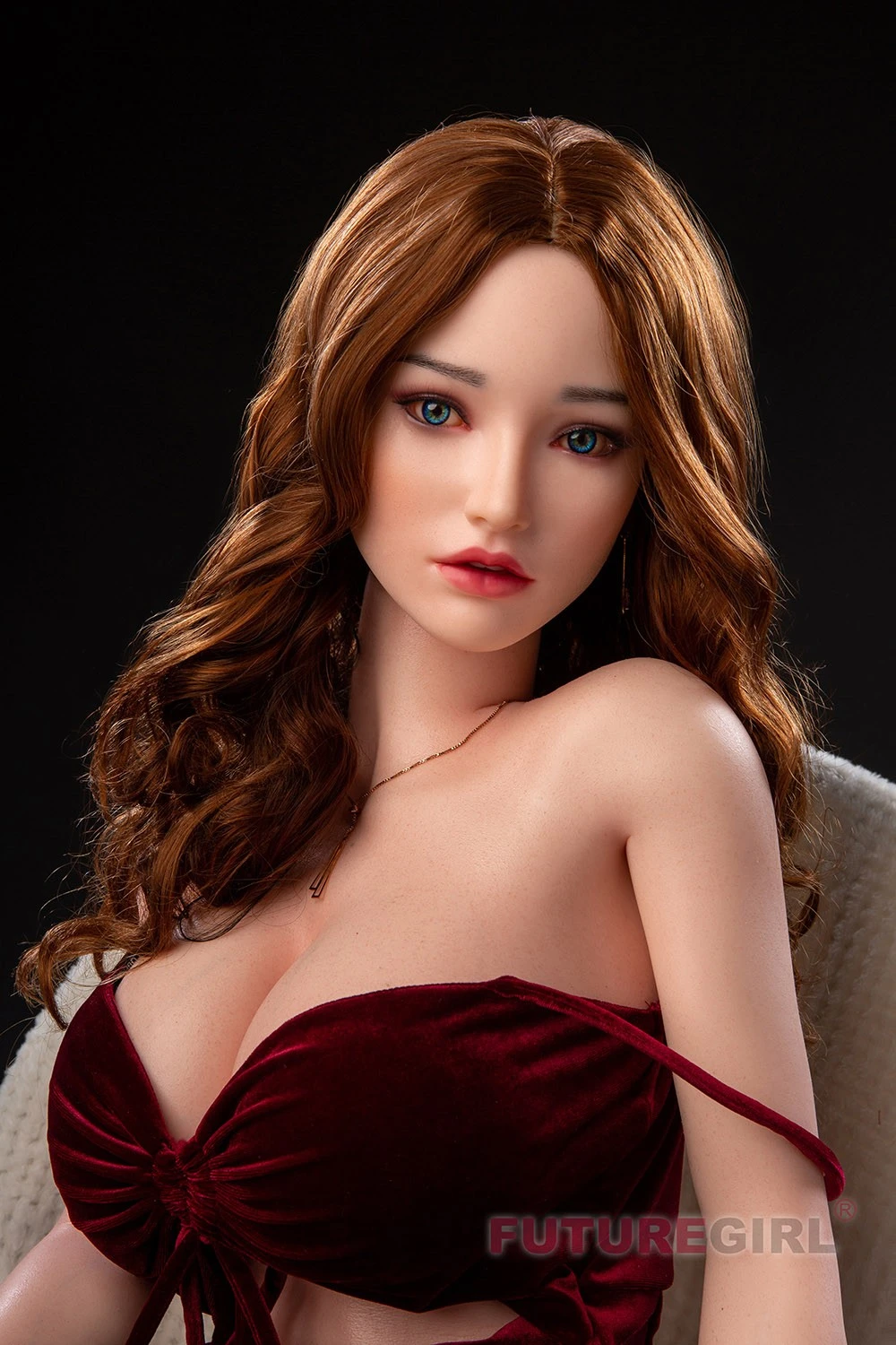 163cm Sexy Sex Doll，Red Evening dress Sex Doll，Sex dolls with oversized breasts