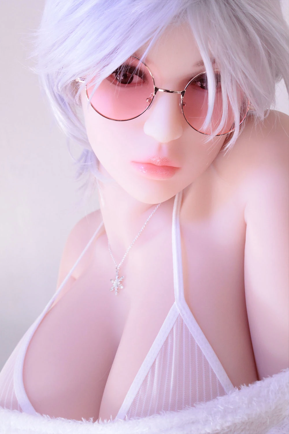 White Short Hair Sex Doll