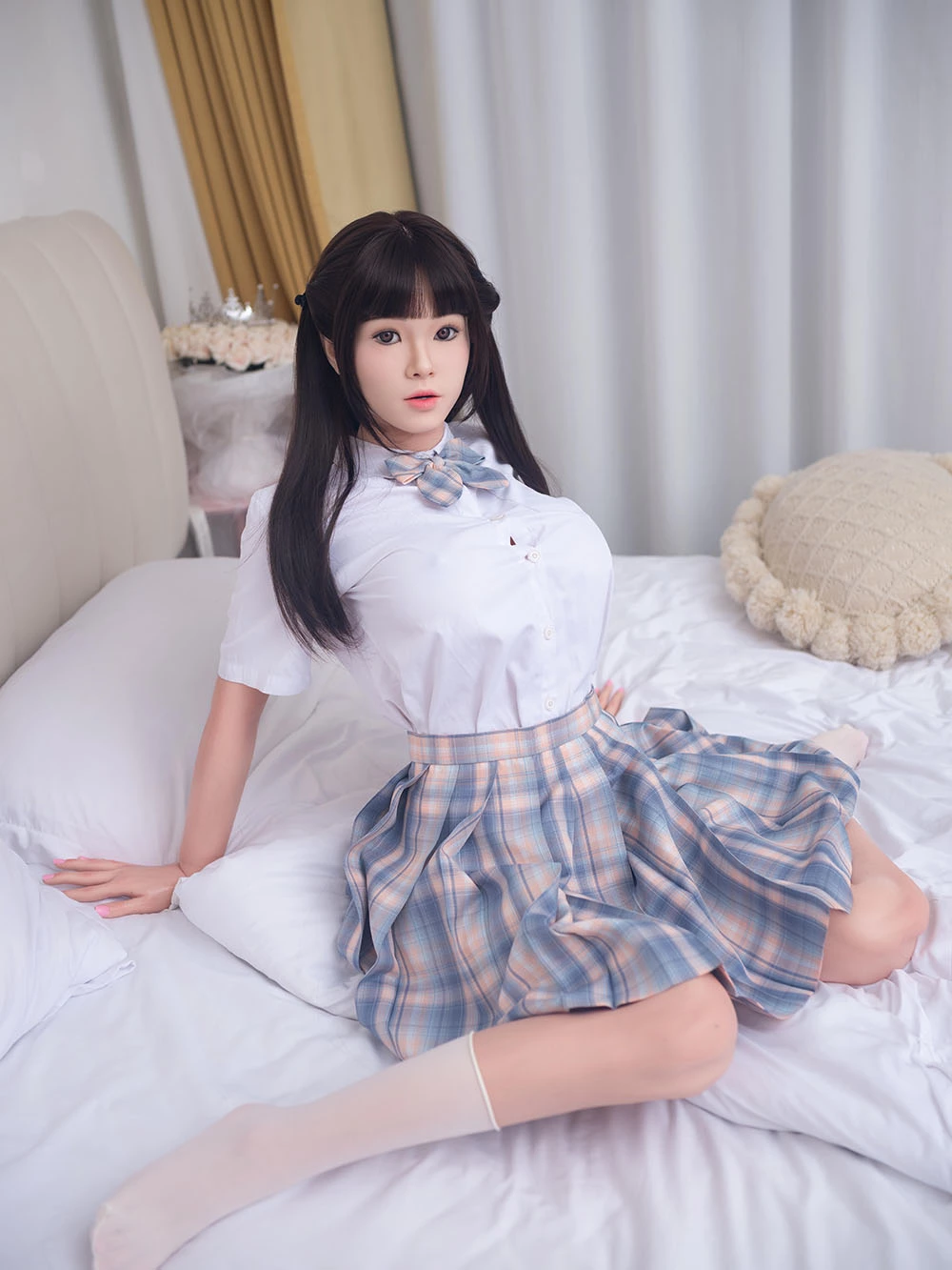 JK Uniform Big Breasts Silicone Sexdoll