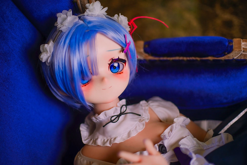 Rem Anime Blue Short Hair Love Doll