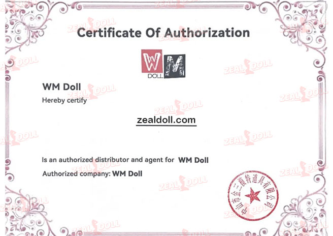 Official agency certificate for Wmdoll